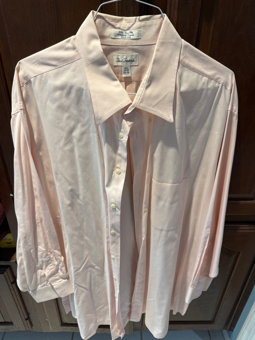 Paul Fredrick Light Pink Men's Dress Shirt 20-35